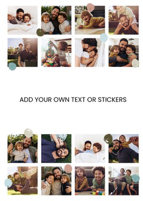 Paint Spot Design Your Own Photo Upload Father's Day Card