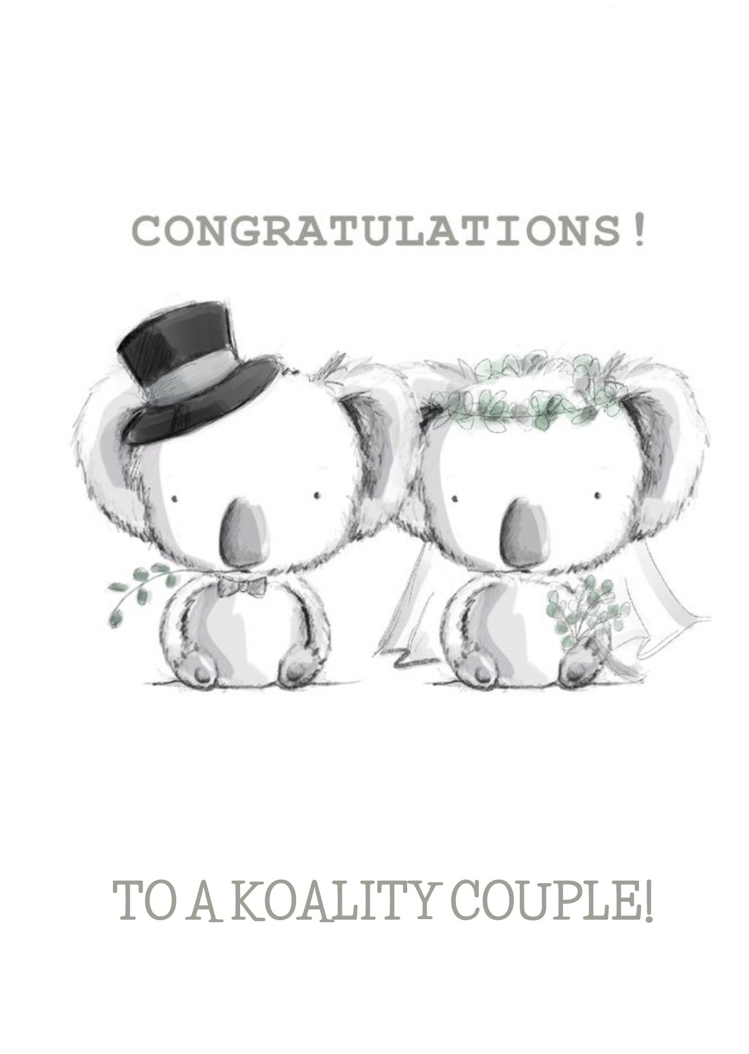 Moonpig Newlywed Congratulations Card