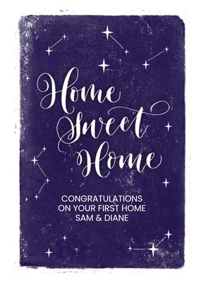 New home card - home sweet home