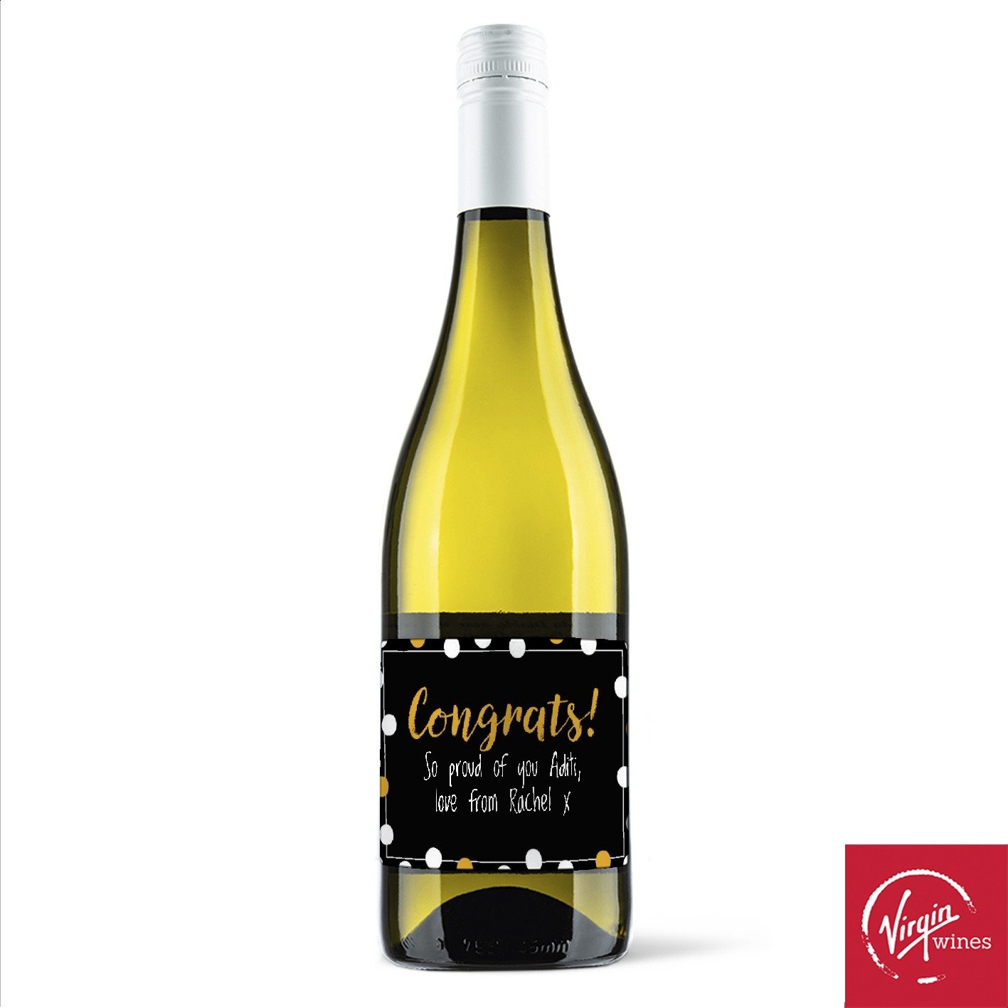 Virgin Wines Personalised Congratulations Pinot Grigio 75Cl