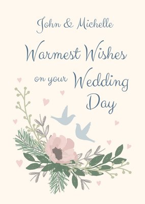 Warmest Wishes On Your Wedding Day Card