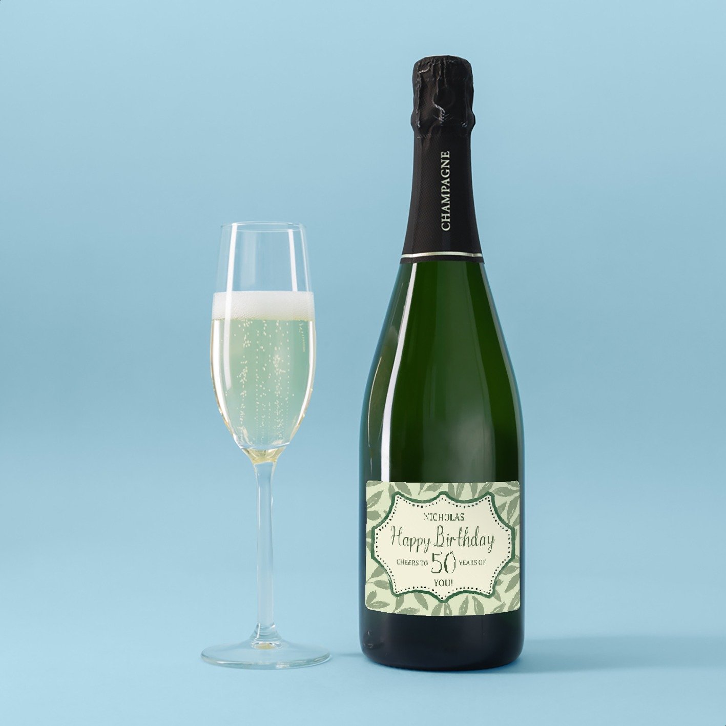 Virgin Wines Personalised Milestone Birthday Champagne 75Cl