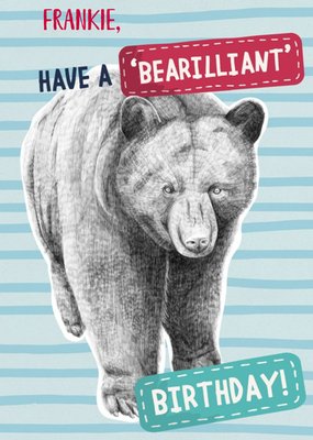 Bearilliant Birthday Personalised Card