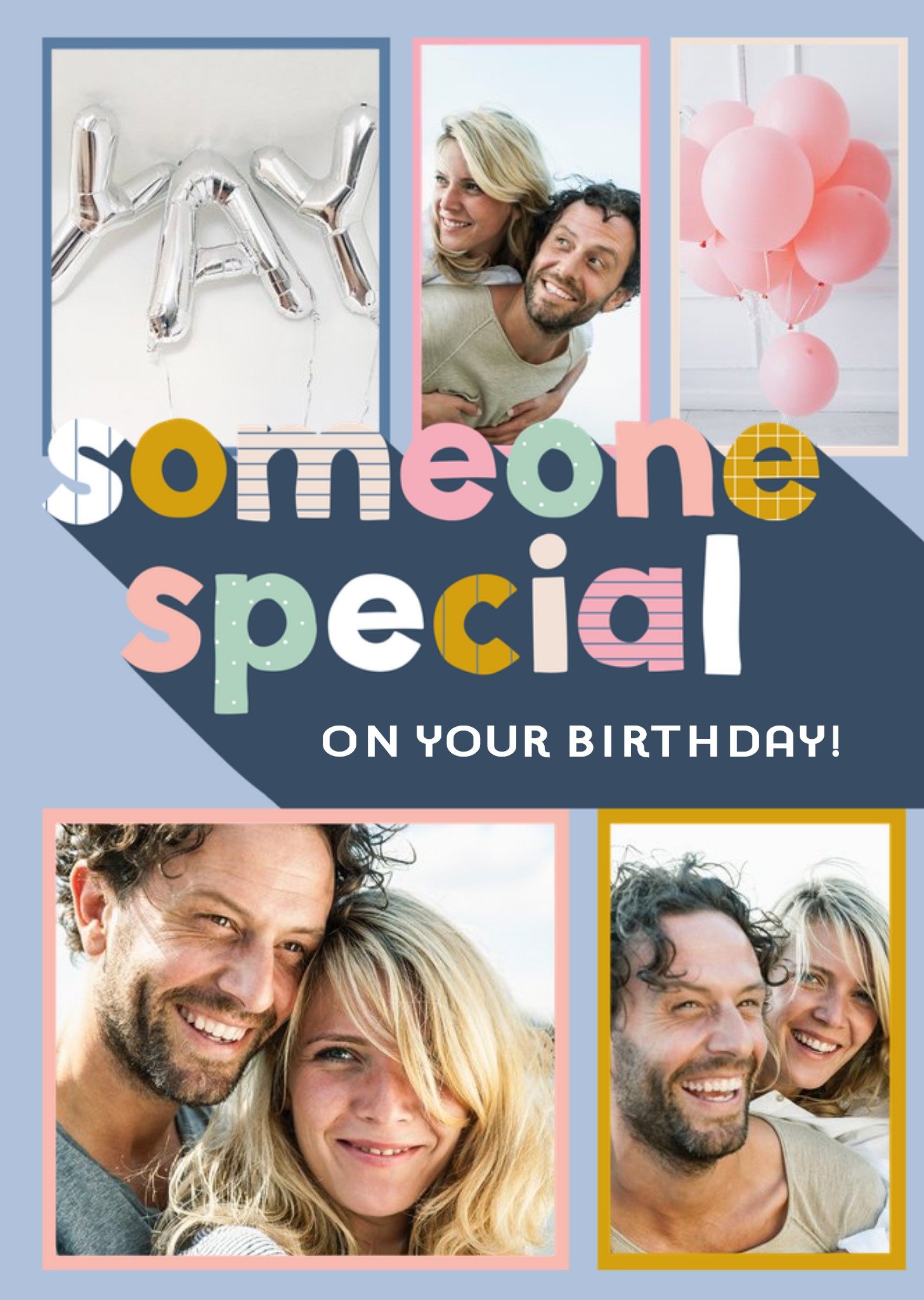 Moonpig Someone Special On Your Birthday - Multi Photo Upload Card