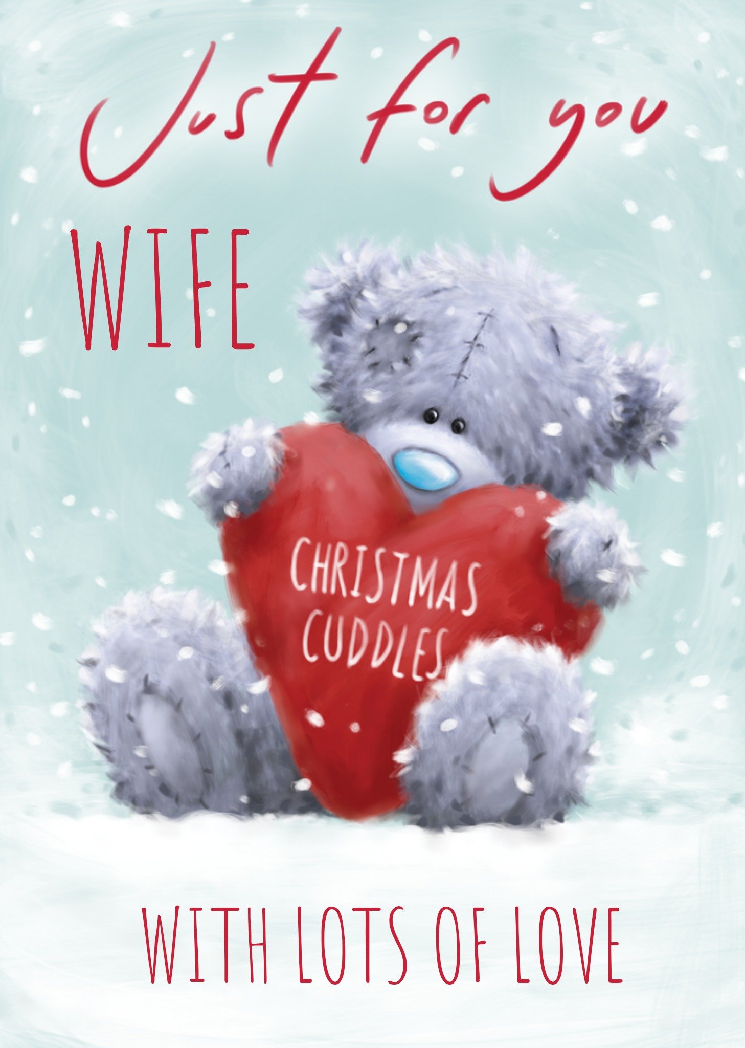 Me To You Tatty Teddy Photo Upload Christmas Card