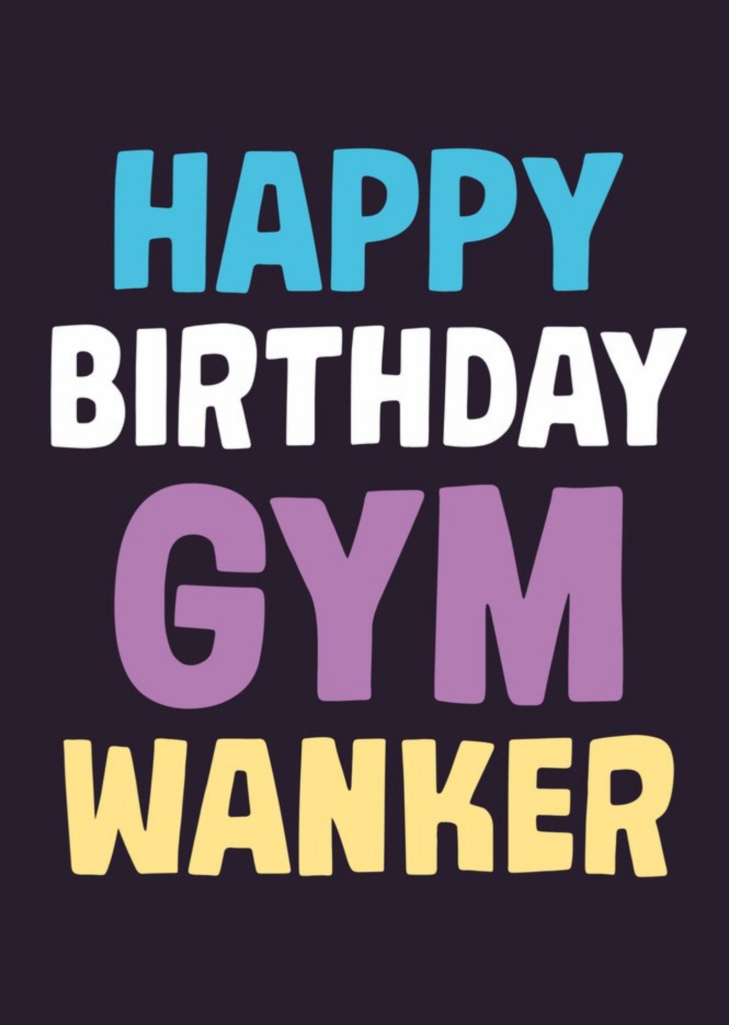 Moonpig Dean Morris Gym Wanker Birthday Card
