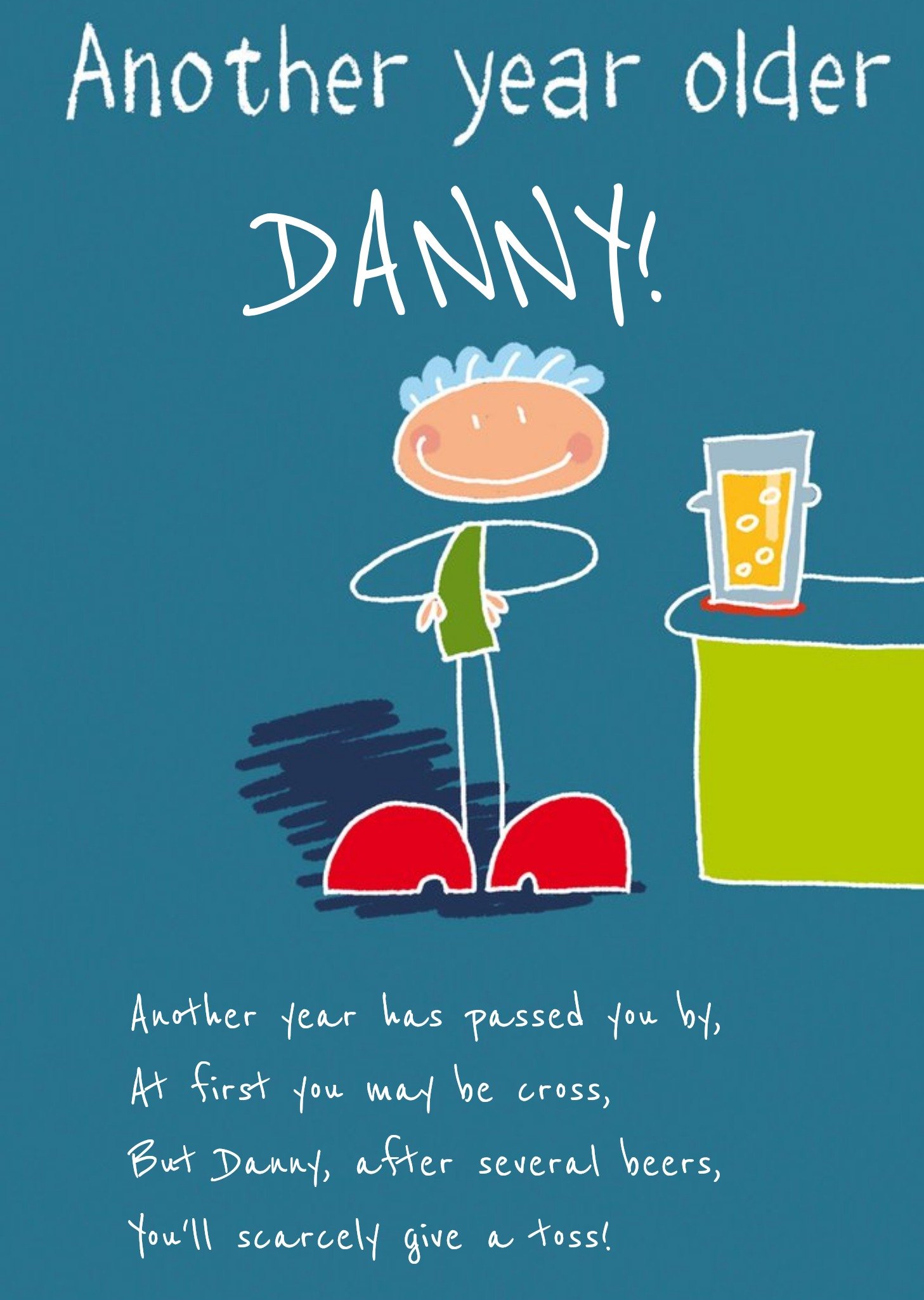 Moonpig Funny Poem Birthday Card