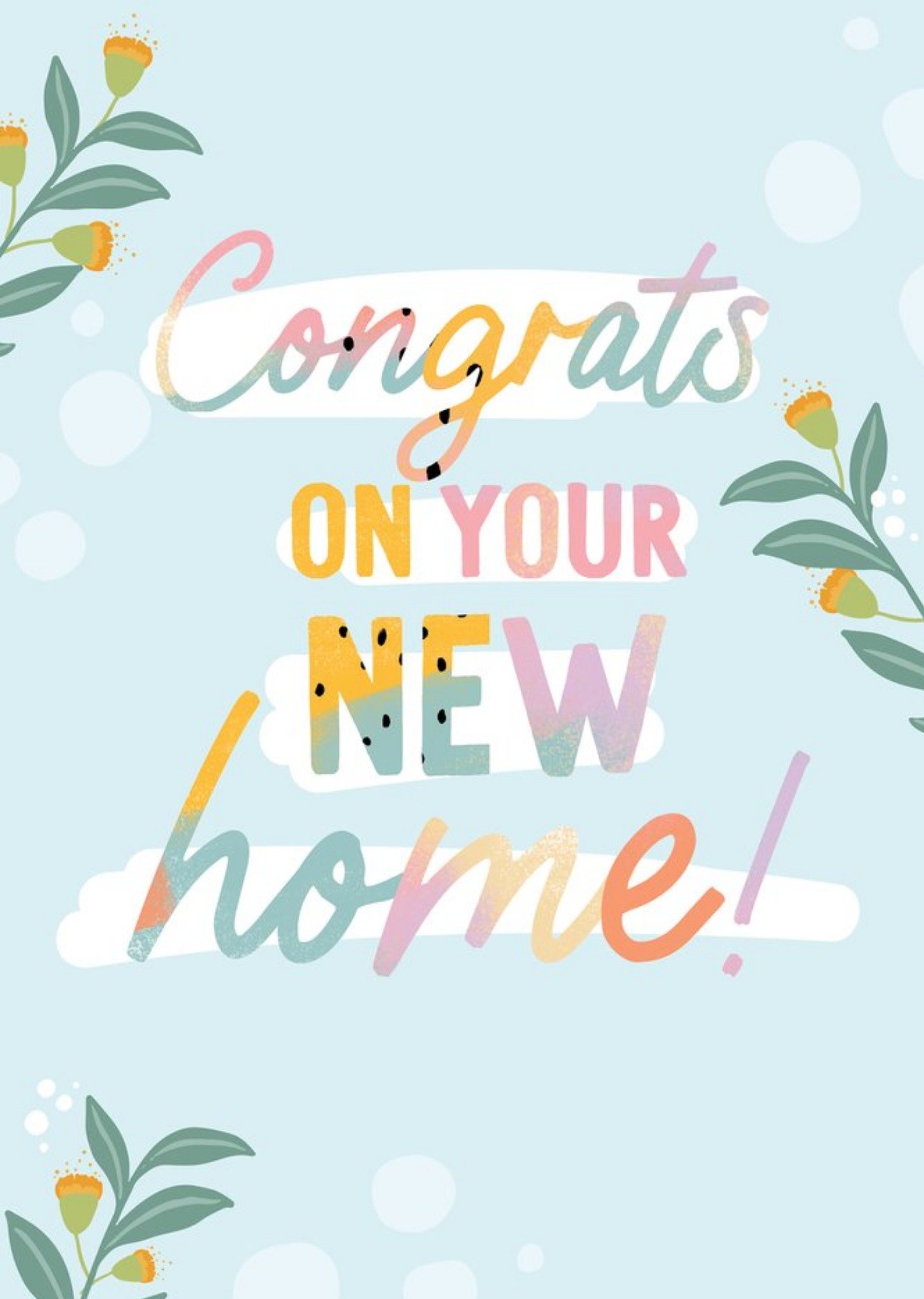 Moonpig Christie Williams Colourful New Home Card