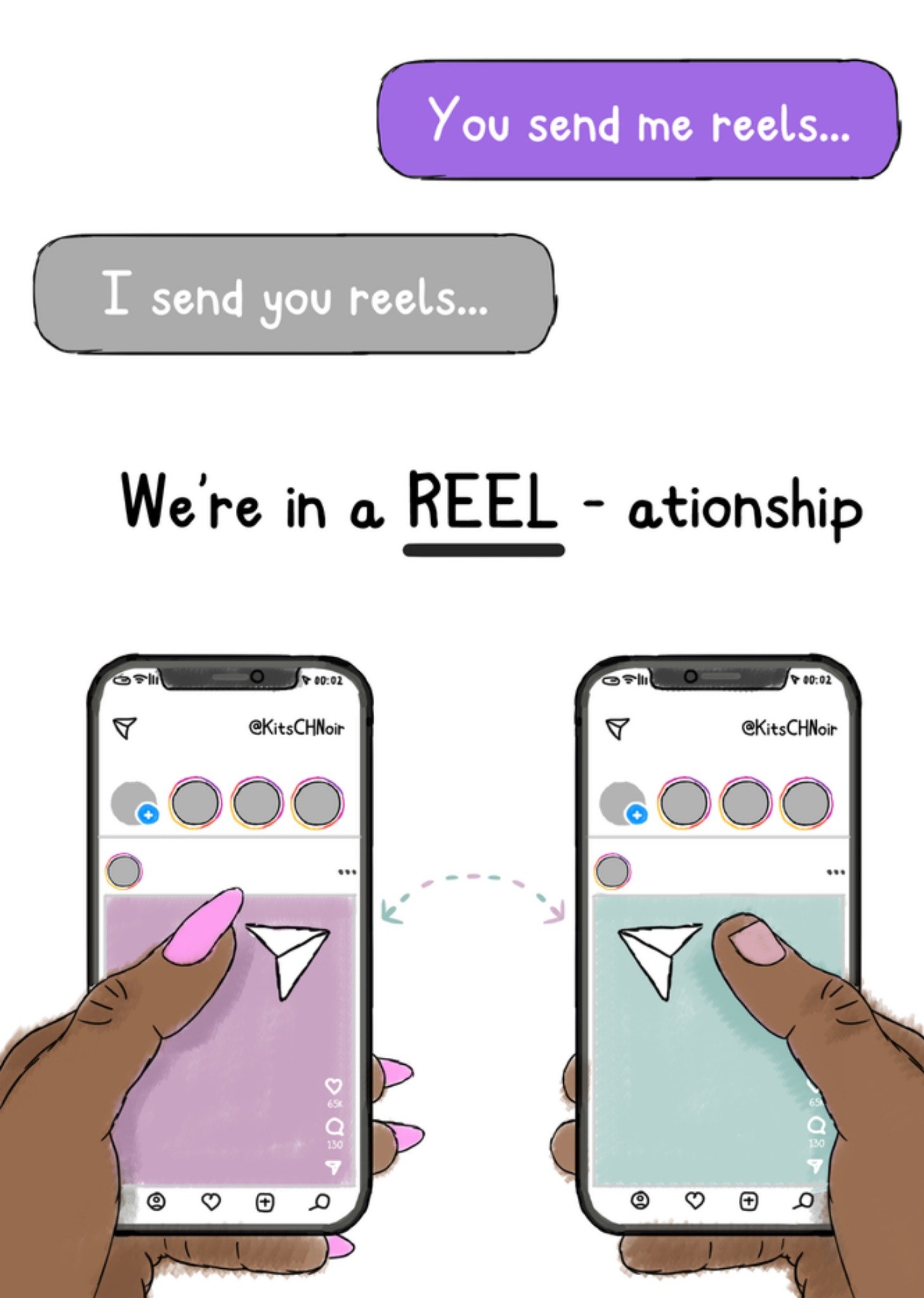 Moonpig We're In A Reel-Ationship Card