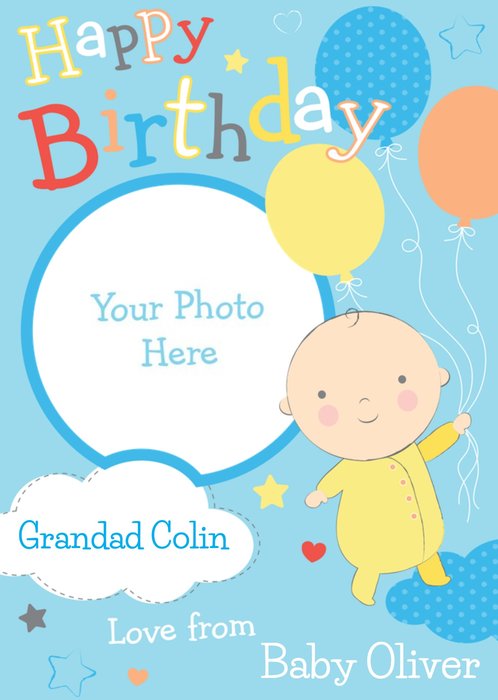 From The Baby Happy Birthday Grandad Card