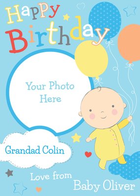 From The Baby Happy Birthday Grandad Card
