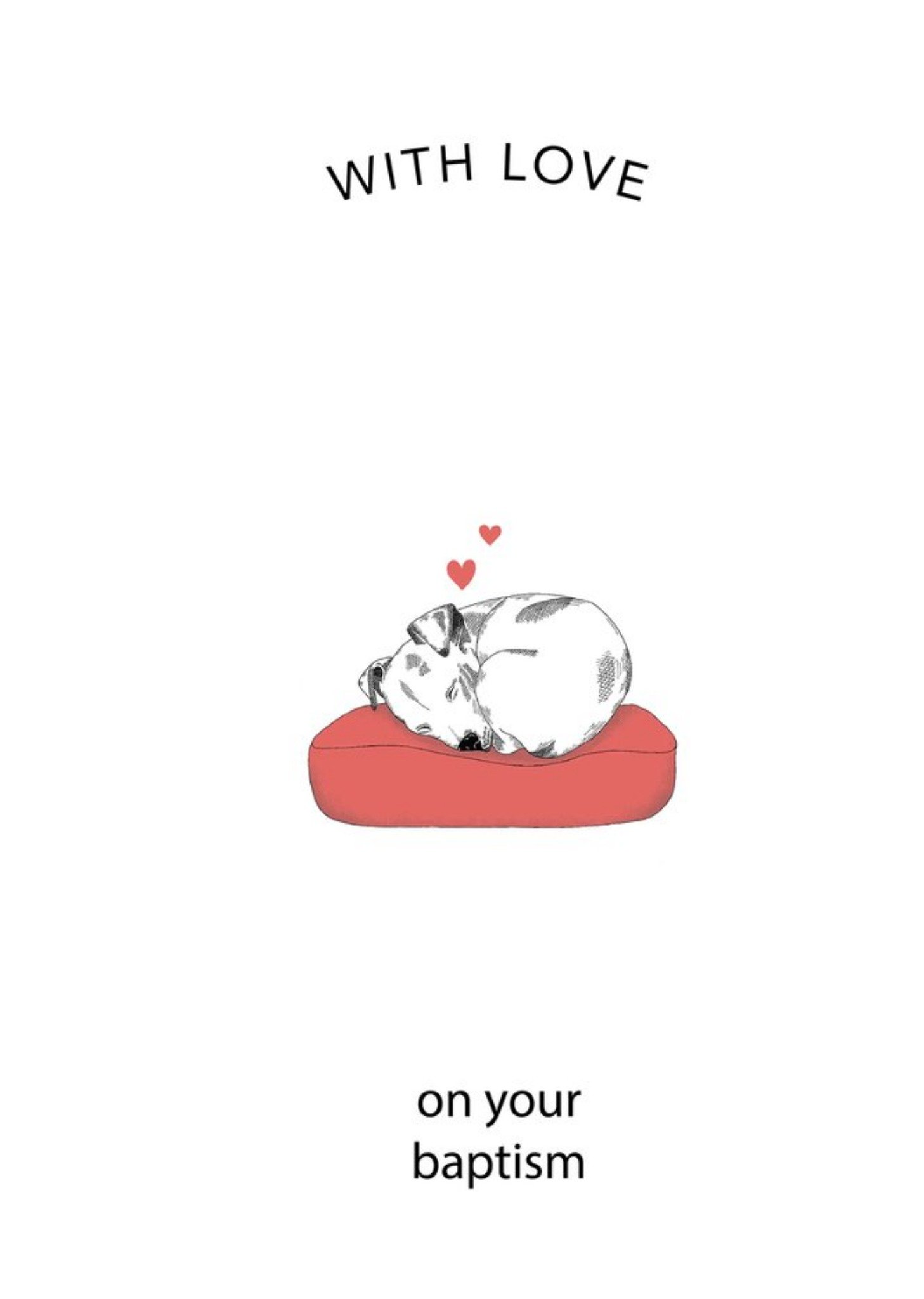 Friends Dotty Dog Art Illustration Congratulations Cute New Baby Card