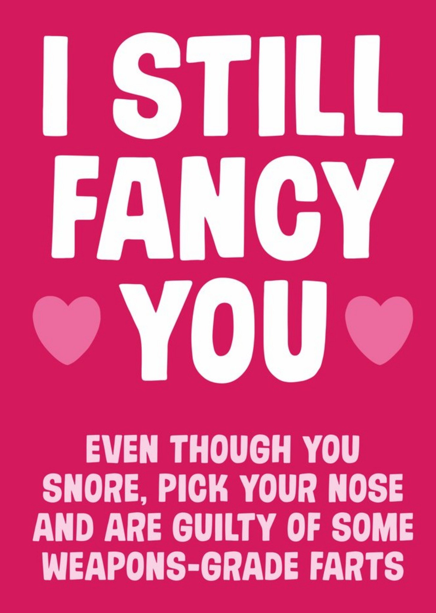 Moonpig Typographic Fancy You Valentines Day Card