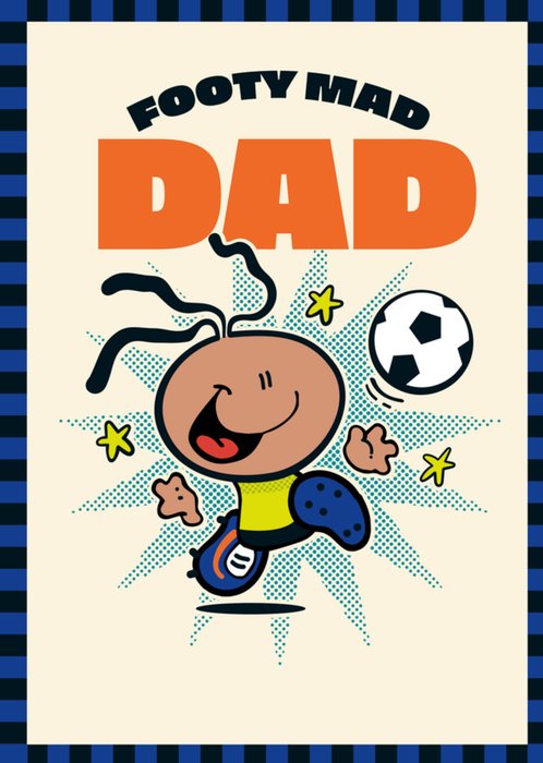 Bubblegum Footy Mad Dad Cartoon Football Card