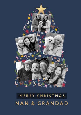 Nan And Grandad Photo Upload Christmas Card