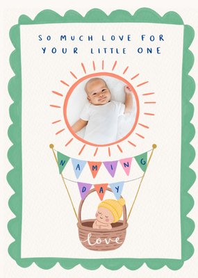 So Much Love For Your Little One Naming Day Photo Upload Card