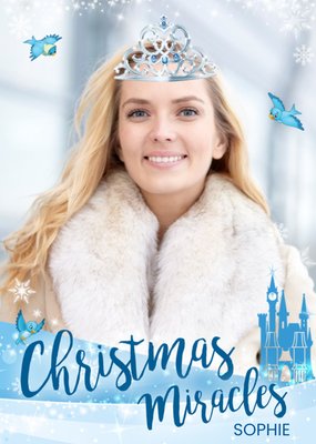 Disney Princess Cinderella Photo Upload Christmas Card