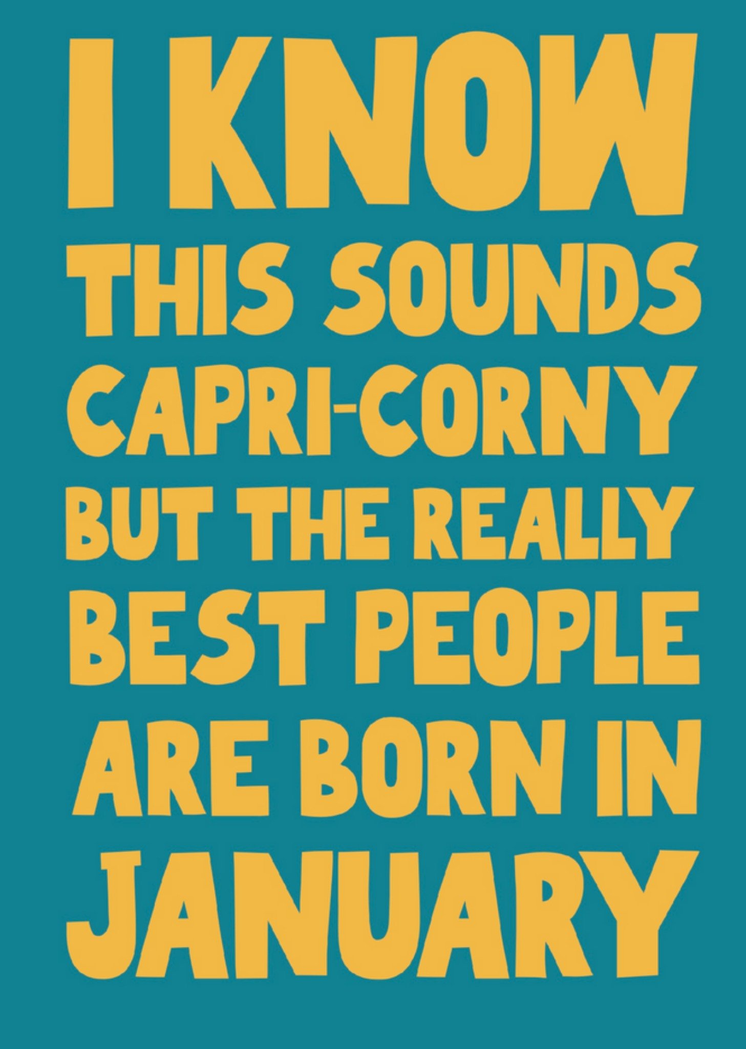 Moonpig The Really Best People Are Born In January Birthday Card, Large