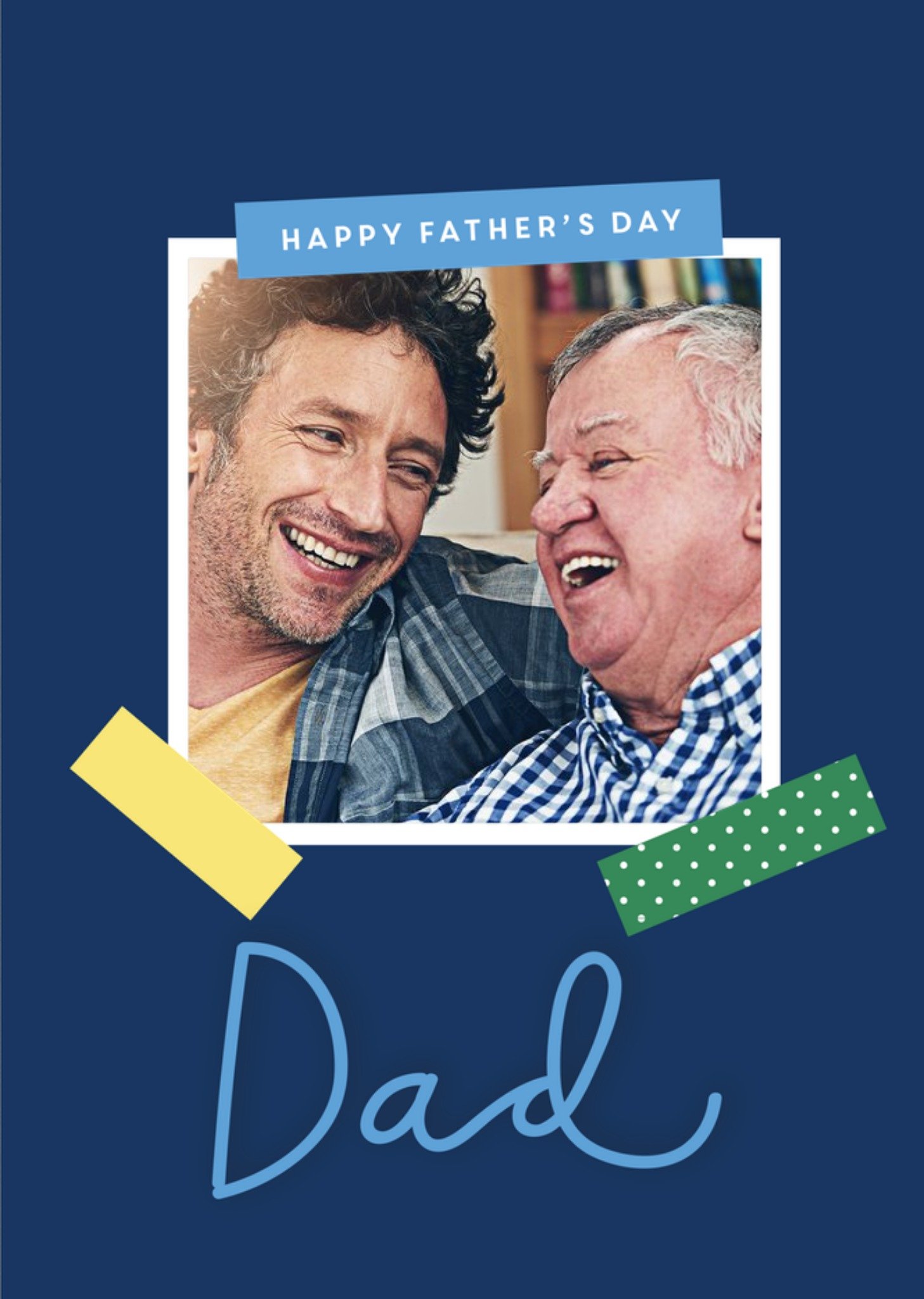 Moonpig Happy Father's Day Photo Frame Photo Upload Card