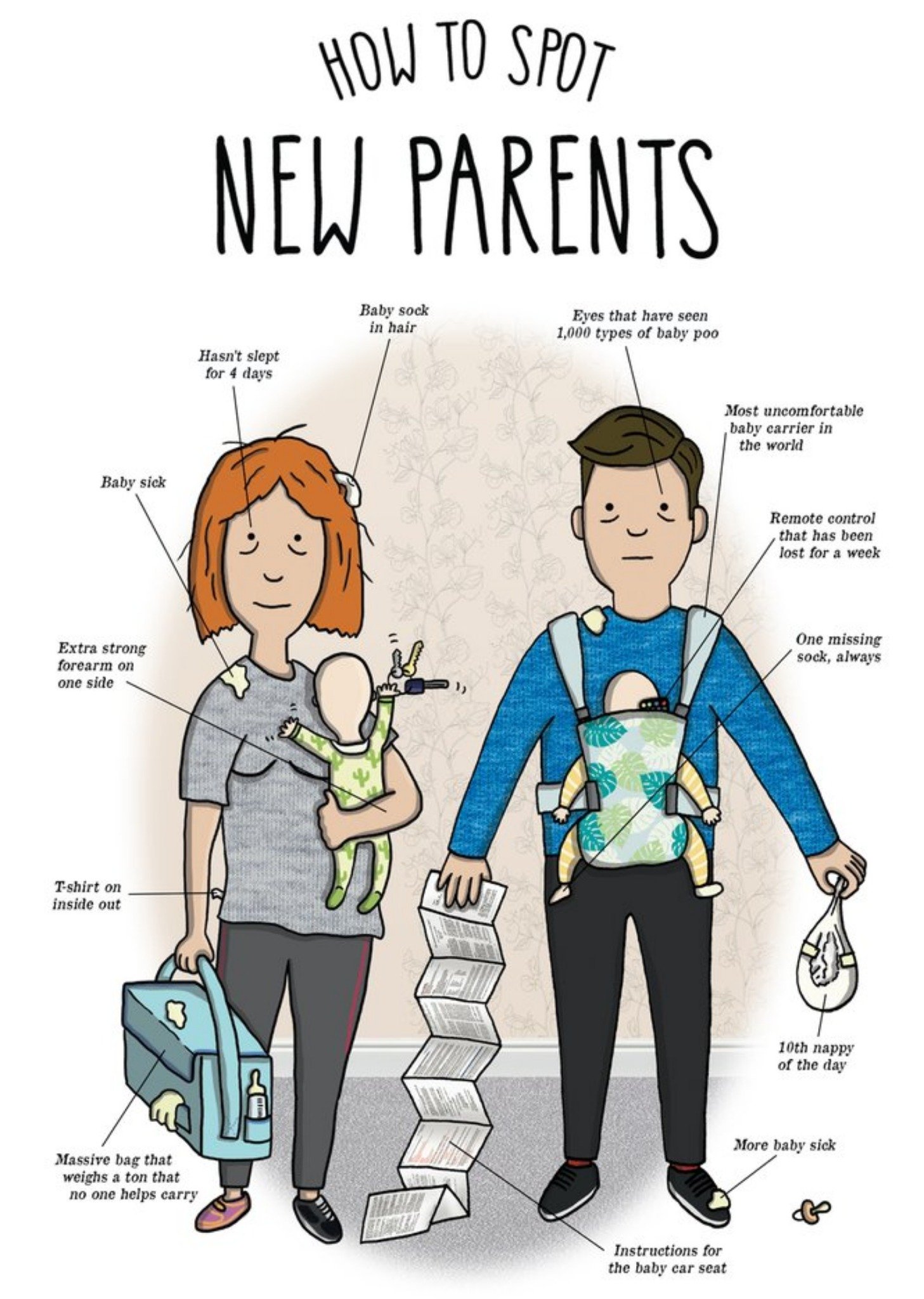 Moonpig How To Spot New Parents New Baby Card