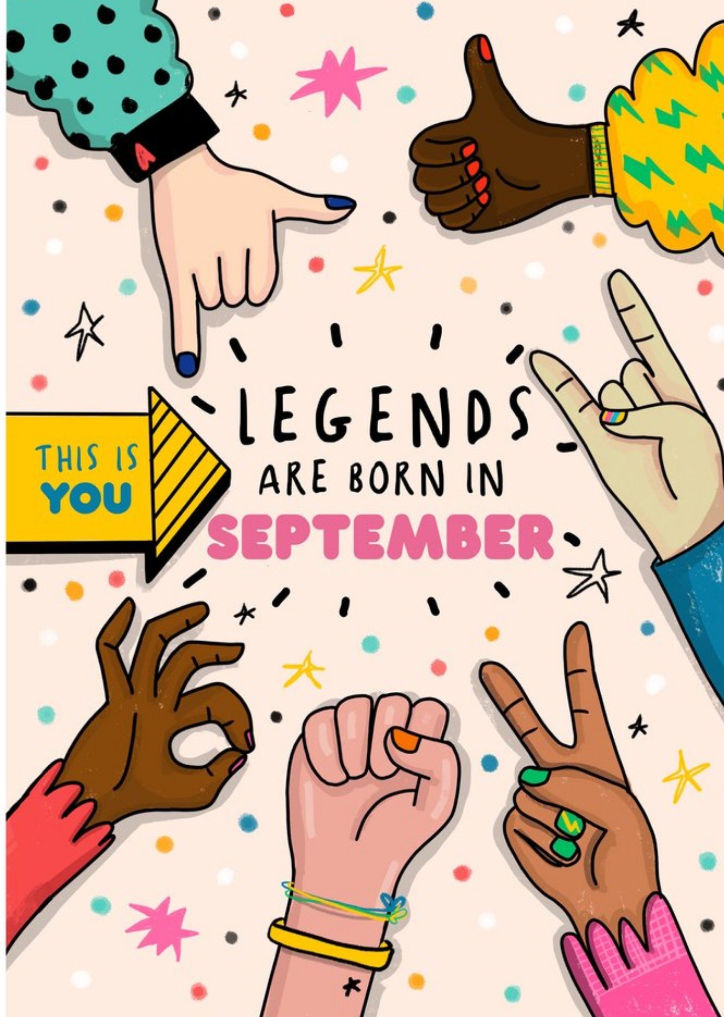 Moonpig Legends Are Born In September Card
