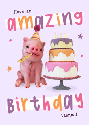 Moonpig Amazing 3 Tiered Birthday Cake Card