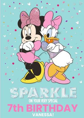 Disney Minnie Mouse Birthday Personalised Card