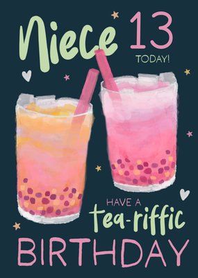 Niece 13 Today Tea-riffic Birthday Card