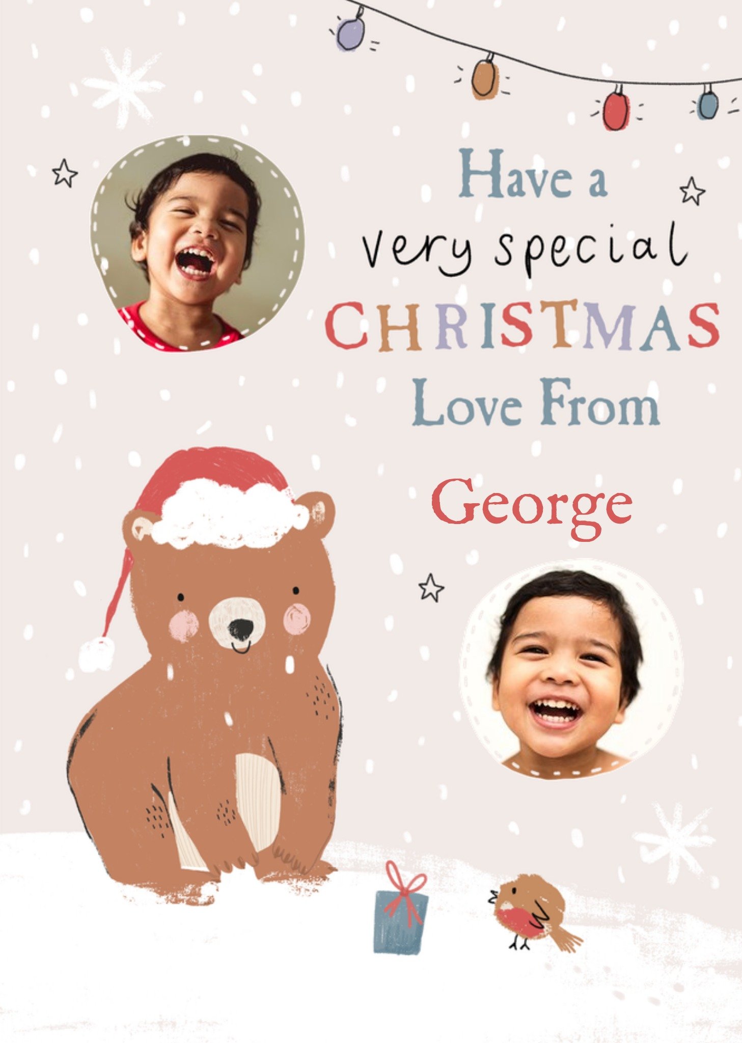 Moonpig Cute Illustrated Have A Special Christmas Photo Upload Card