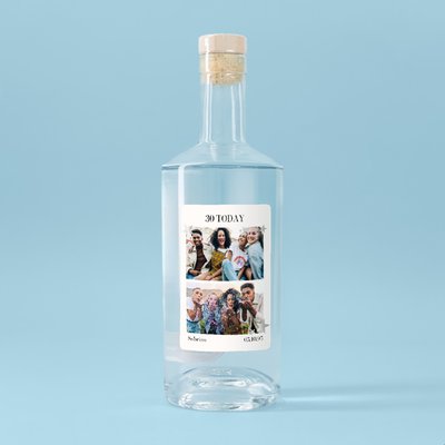 Personalised Photo 30 Today Vodka