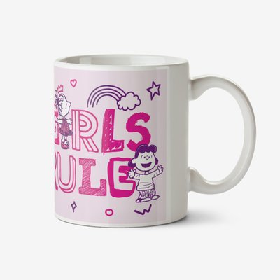 Peanuts Snoopy Girls Rule Photo Upload Mug