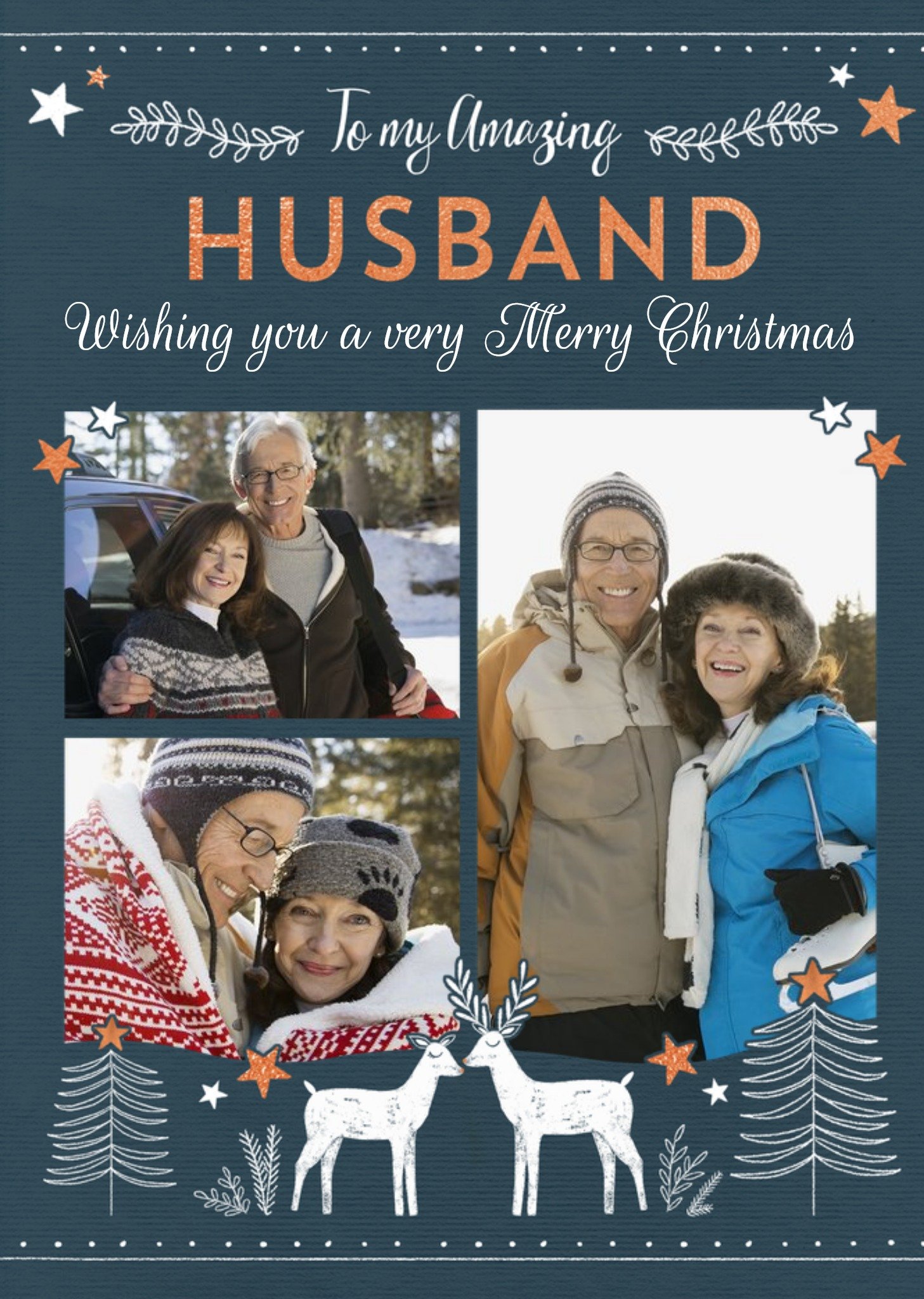 Moonpig Photo Upload Christmas Card For My Amazing Husband
