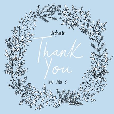 Botany Personalised Thank You Card