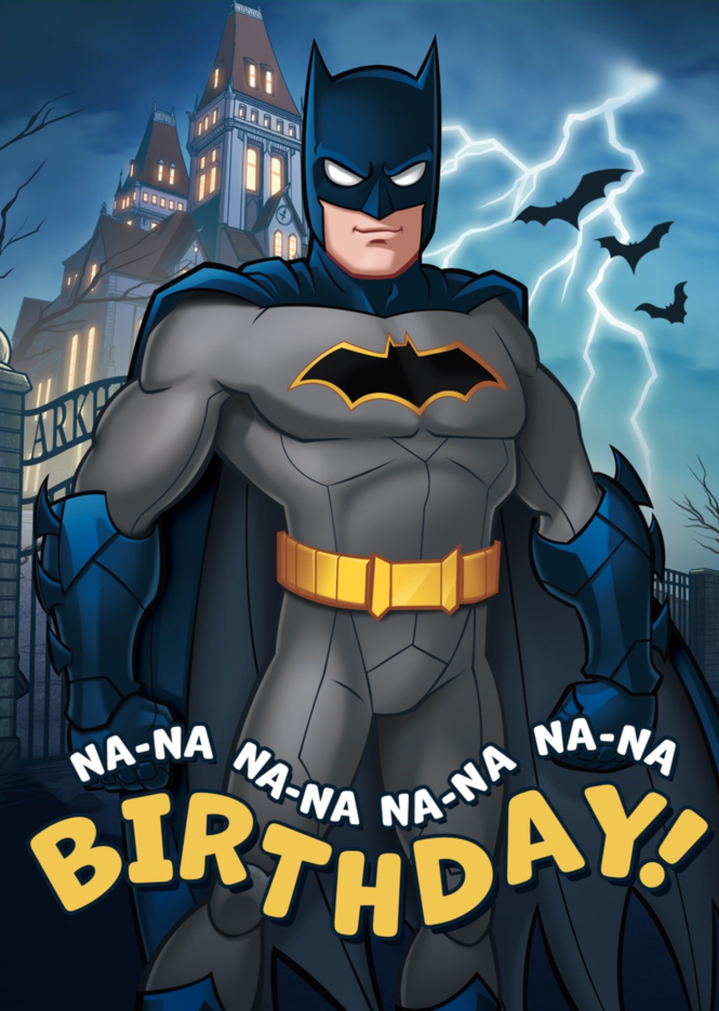 Dc Super Friends Batman Illustrated Birthday Card