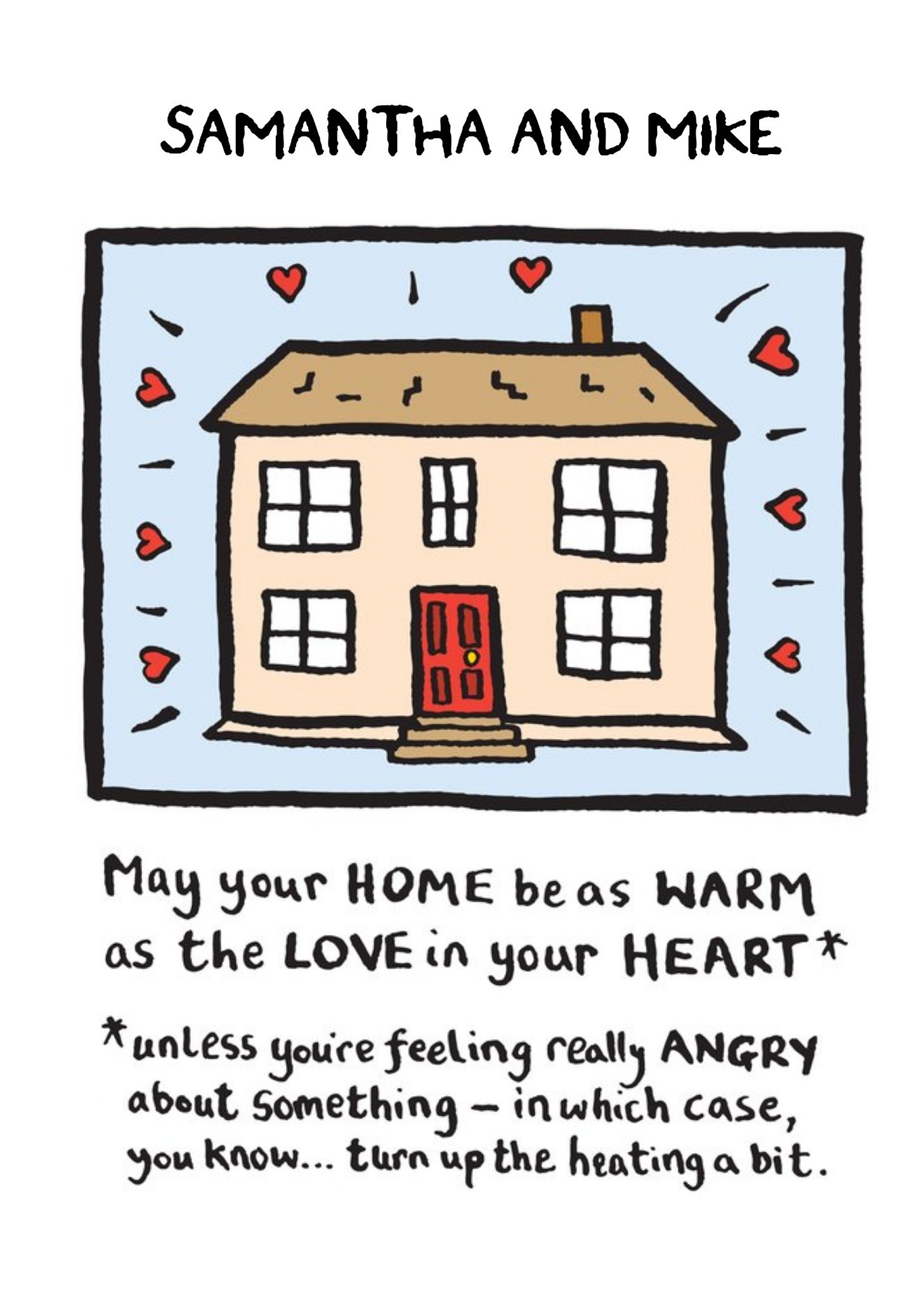 Moonpig May Your Home Be Warm Personalised New Home Card