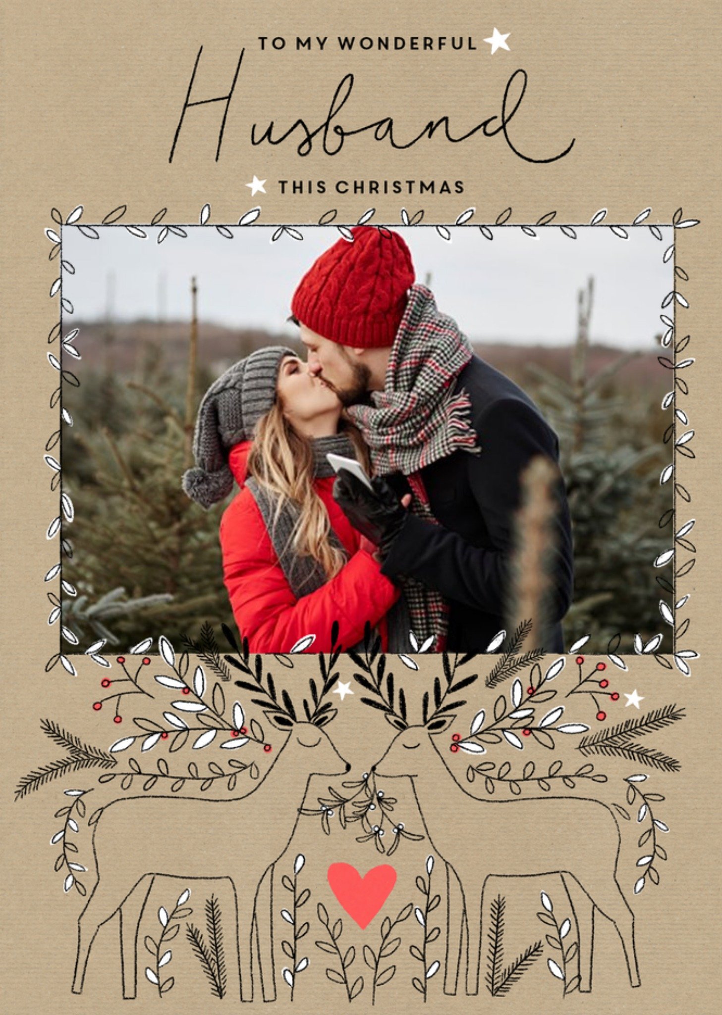 Moonpig Christmas Card - Photo Upload - Husband - Wonderful Husband