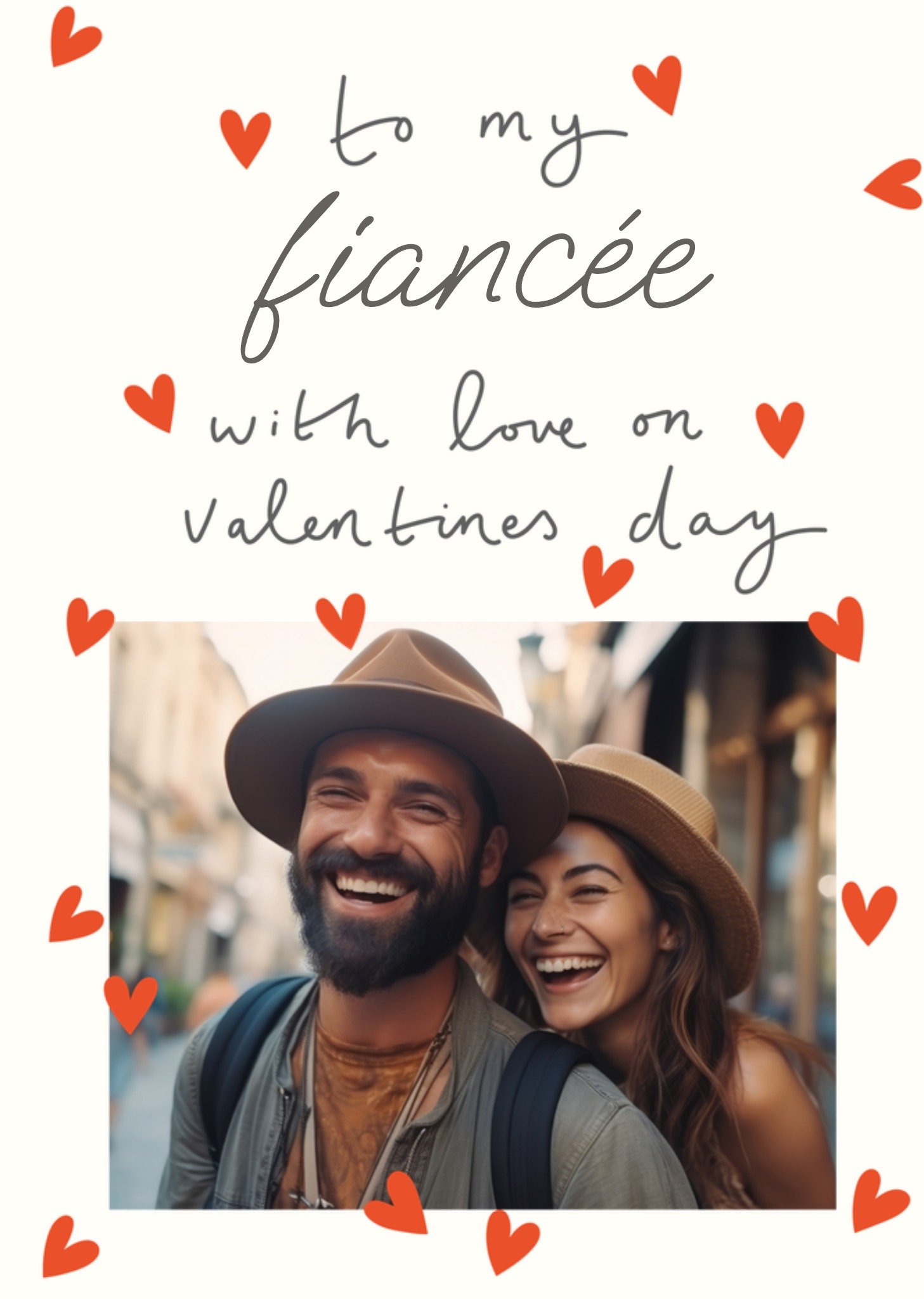 Moonpig With Love On Valentine's Day Photo Upload Card