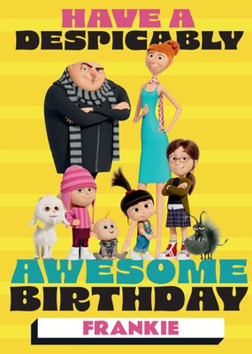 Despicable Me 4 Have A Despicably Awesome Birthday Card