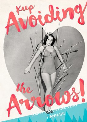 Avoid The Arrows Personalised Card