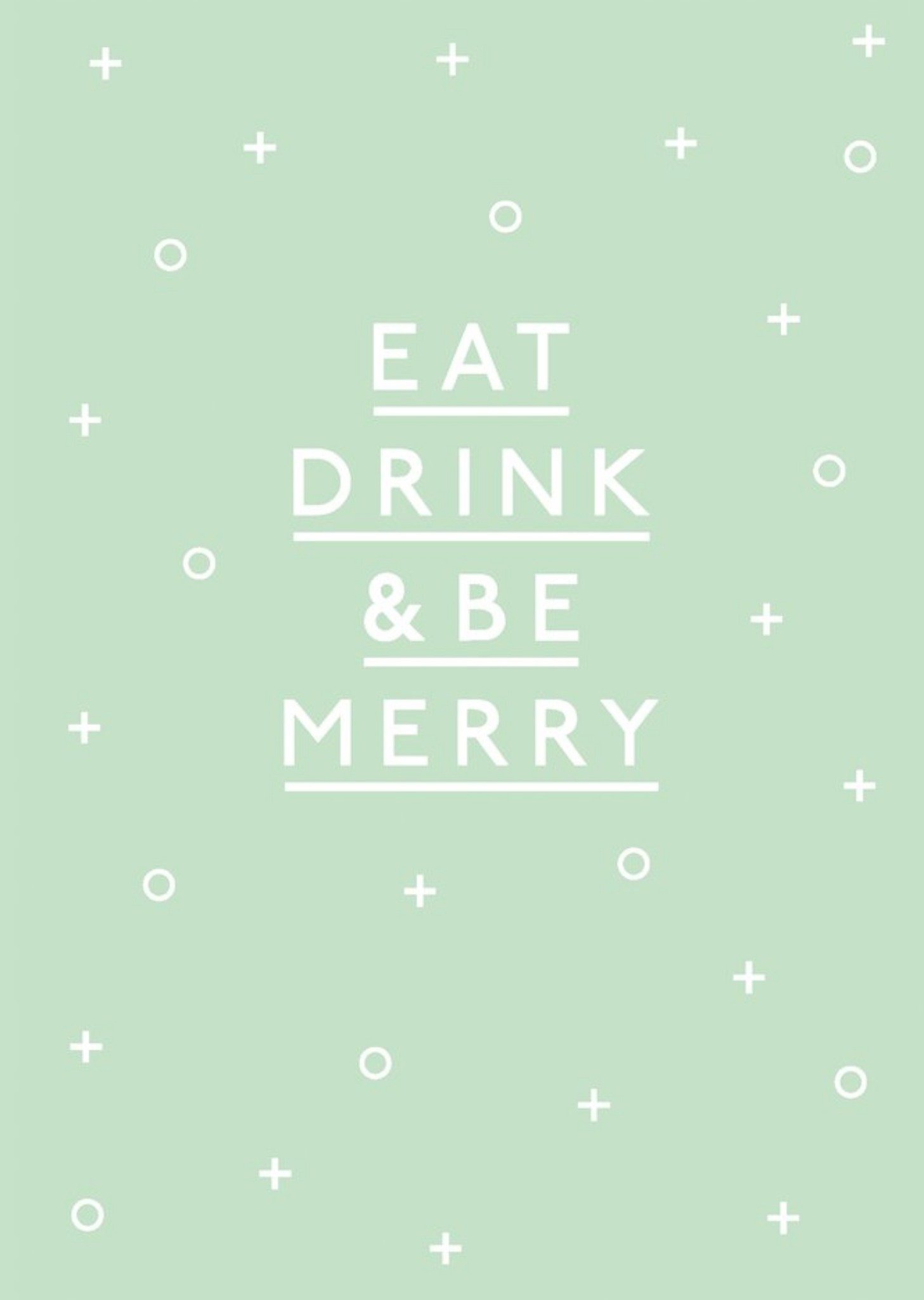 Sadler Jones Eat Drink And Be Merry Snowflakes Christmas Card