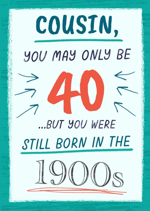 Born In The 1900s Birthday Card