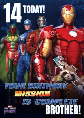 Marvel Future Fight 14 Today Gaming Birthday Card