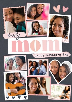 Lovely Mom Happy Mothers Day Multiple Photo Upload Mothers Day Card