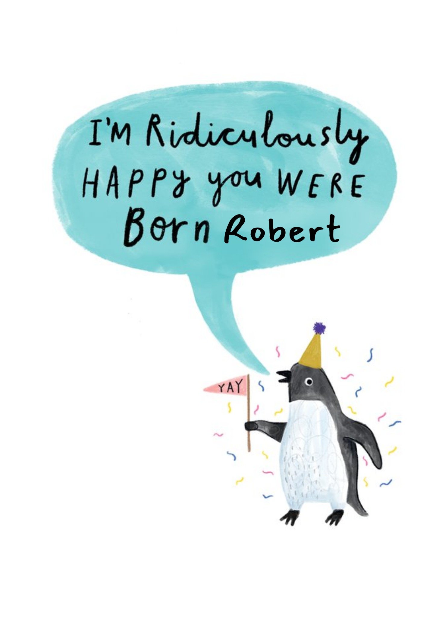 Moonpig Illustrative Happy You Were Born Birthday Card