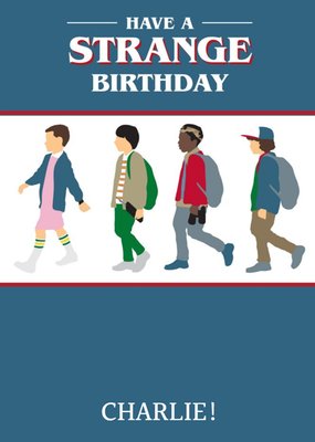 Stanger Things Have a Strange Birthday Card