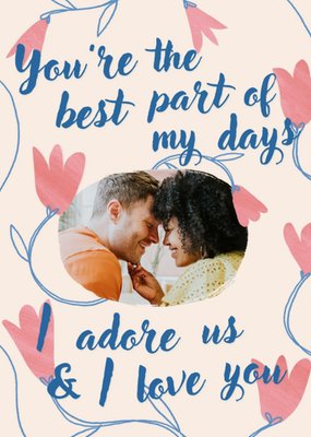 I Adore Us Photo Upload Valentine's Day Card