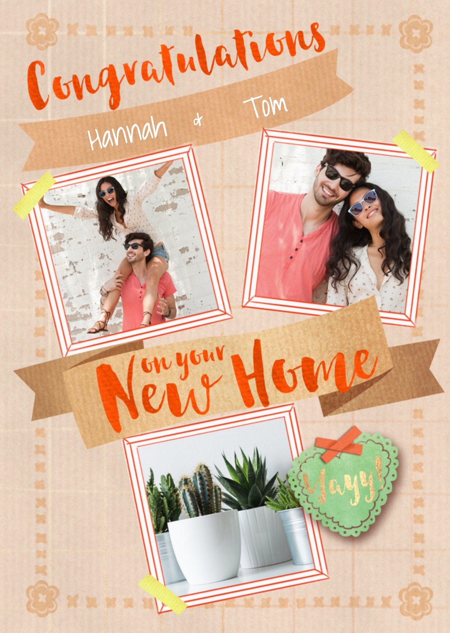 Moonpig Cwy138 Photo Upload Congratulations New Home Card