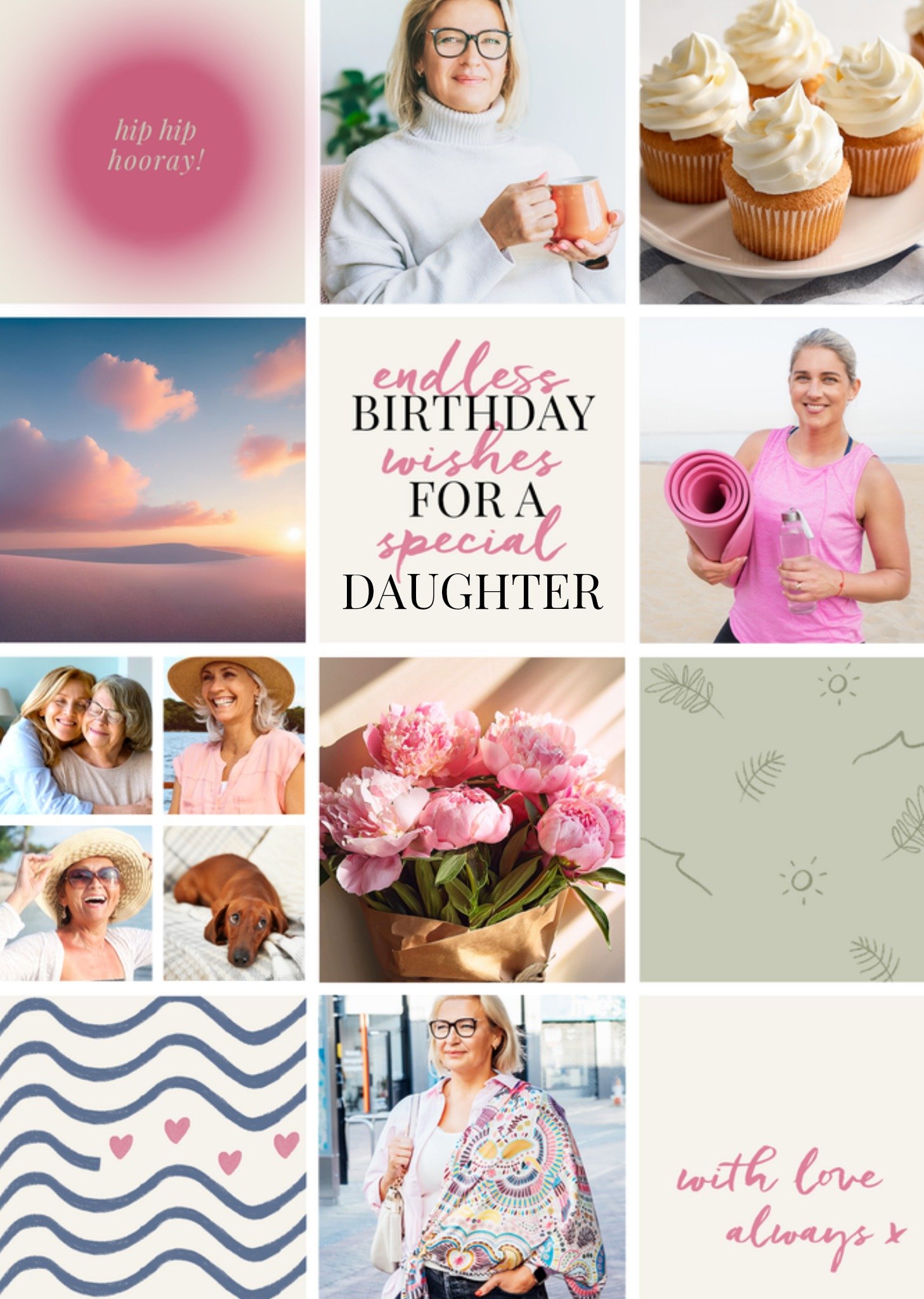 Moonpig Endless Birthday Wishes For A Special Daughter Photo Upload Card