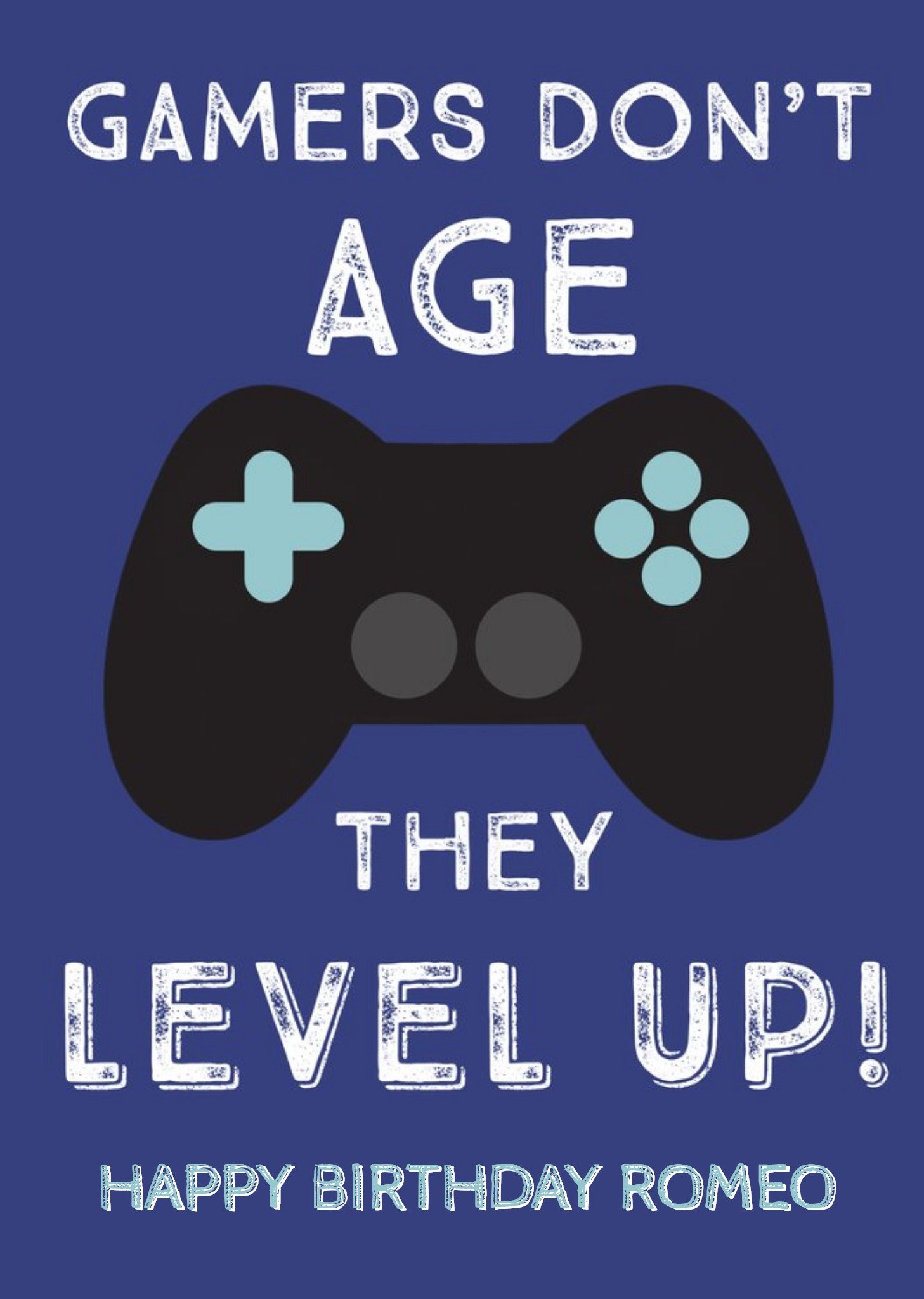 Moonpig Gamers Don't Age They Level Up Happy Birthday Card
