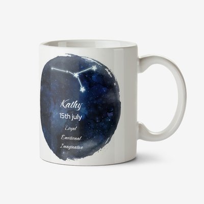 Zodiac Personalised Cancer Mug